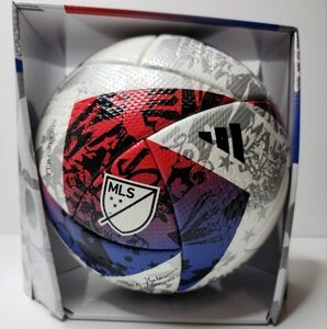 Adidas MLS OFFICIAL Match Ball 2023 Game Ball White Red Soccer HT9026 Size 5